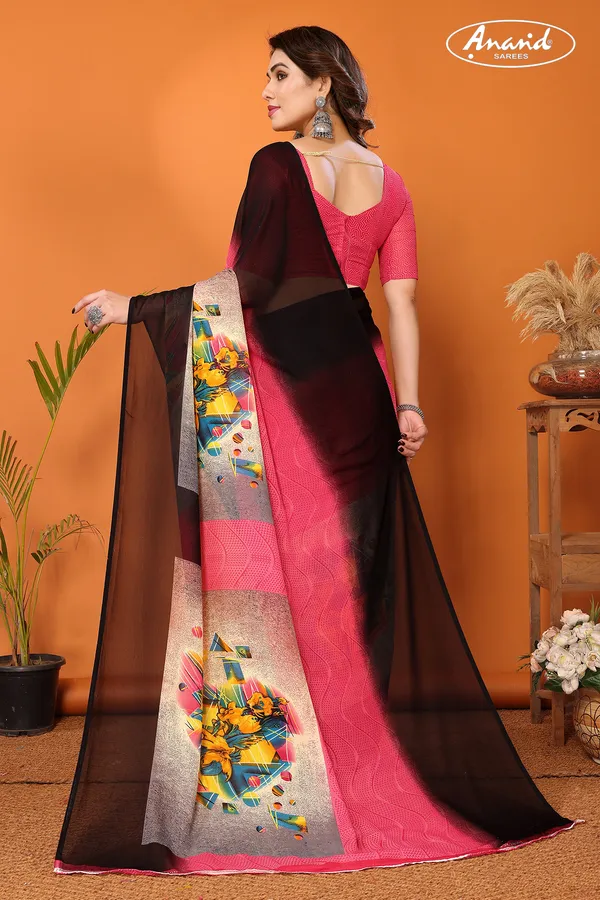 Printed_Daily_Wear_Georgette_Saree_(Pink,_Black)