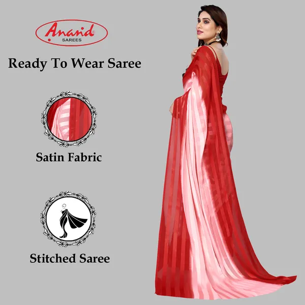 Embellished,_Striped,_Self_Design_Bollywood_Satin_Saree_(Red,_Pink)