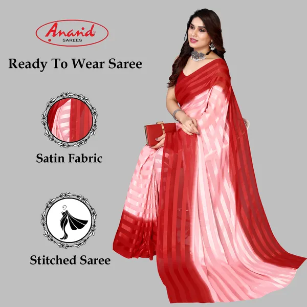 Embellished,_Striped,_Self_Design_Bollywood_Satin_Saree_(Red,_Pink)