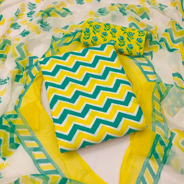 Green_&_Yellow_Crape_Printed_Kurta_&_Patiyala_Suit_Unstiched_Dress_Material