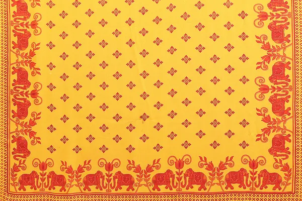 Paisley,_Animal_Print_Bollywood_Georgette_Saree_(Yellow)