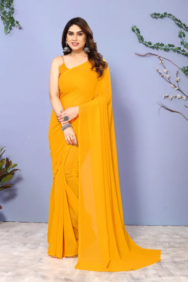 Yellow_Sarees_Solid_&_Plain_Bollywood_Georgette_Saree