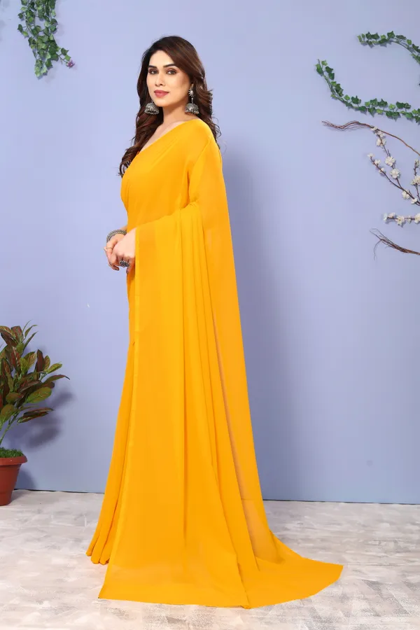Yellow_Sarees_Solid_&_Plain_Bollywood_Georgette_Saree