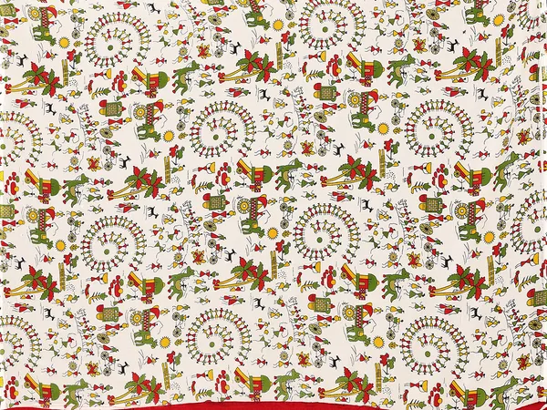 White_Multicolered_Daily_Wear_Floral,Animal_,Paisley_&_Other_Human_Print_Pattern_Casual_Regular_Wear_Saree