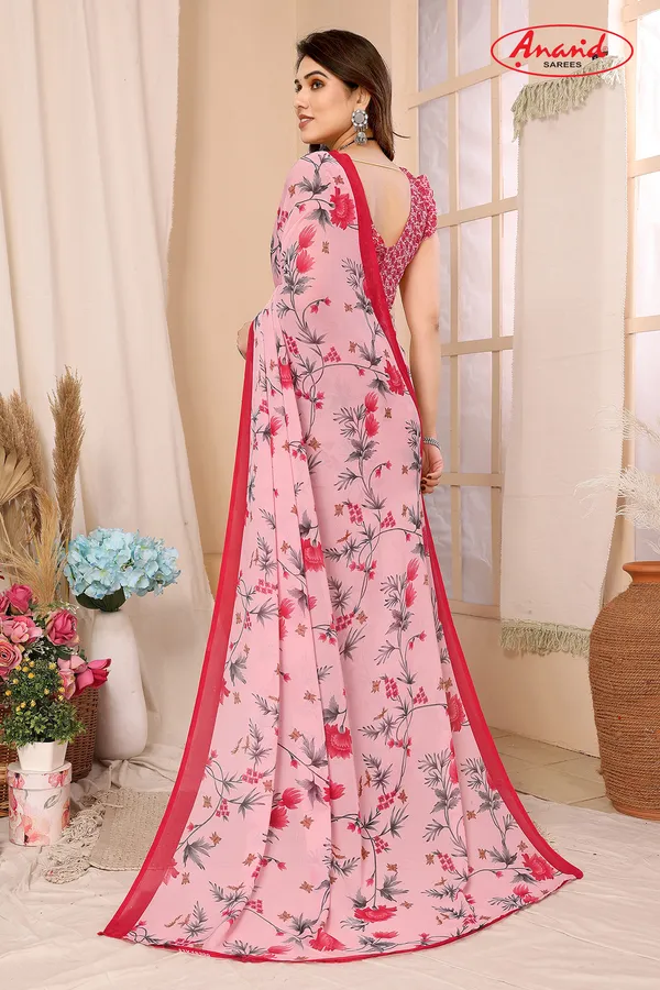 Printed,_Floral_Print_Bollywood_Georgette_Saree_(Pink)