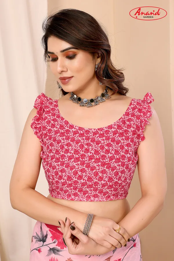 Printed,_Floral_Print_Bollywood_Georgette_Saree_(Pink)