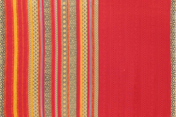 Printed,_Paisley,_Striped_Bollywood_Georgette_Saree_(Red)