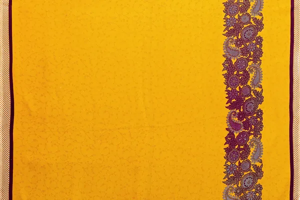 Printed,_Paisley,_Floral_Print_Daily_Wear_Georgette_Saree_(Yellow)
