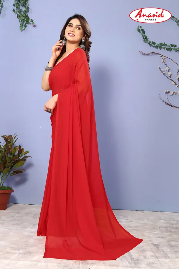 Maroon_Sarees_Solid_&_Plain_Bollywood_Georgette_Saree