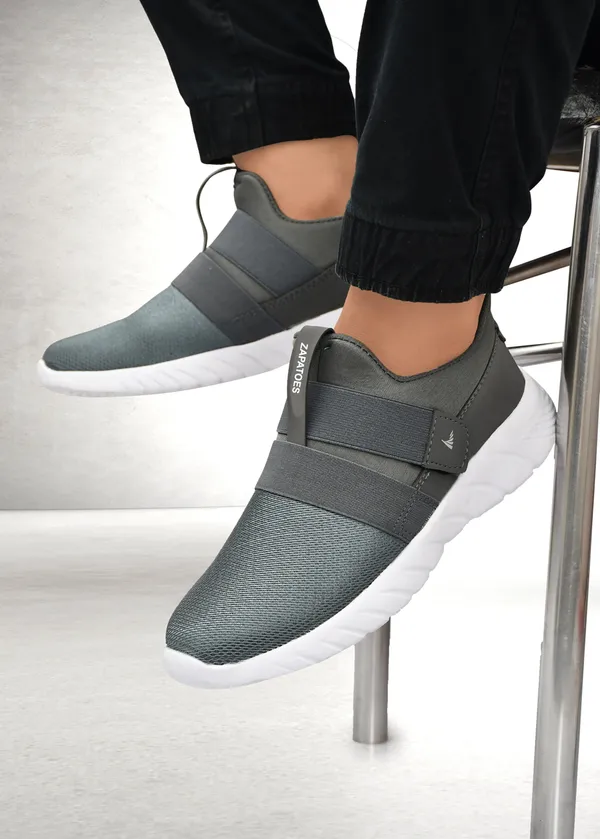 Grey_Slip_On_Sneakers_Shoes_For_Men