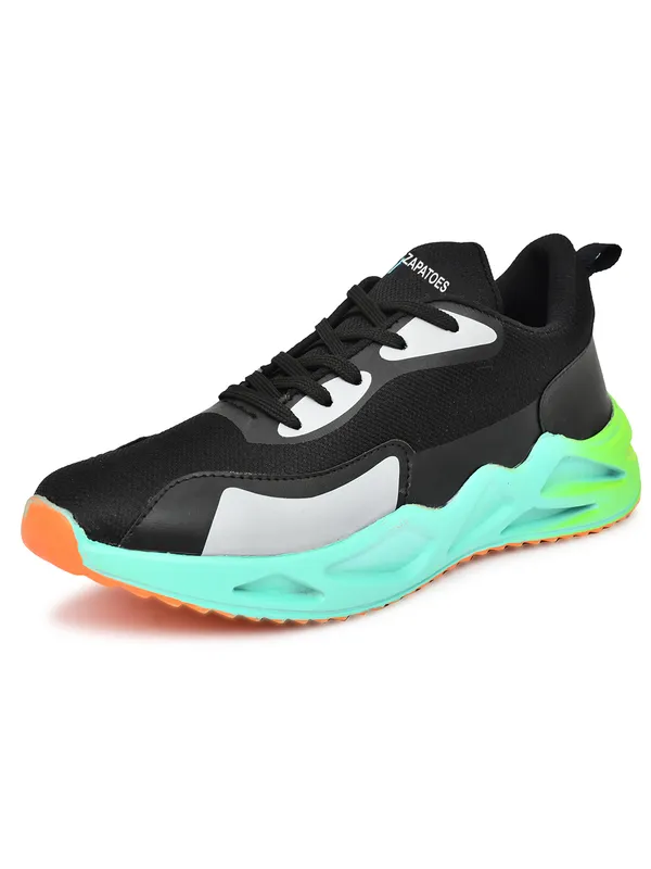 Black_Running_Walking_Lace_up_Comfort_Lightweight__Breathable_Sports_Shoes_For_Men