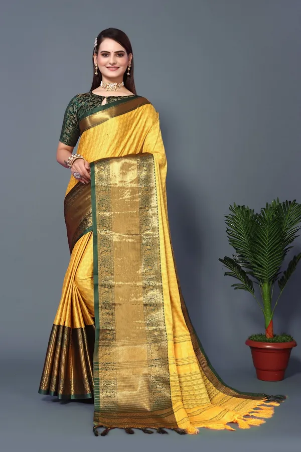 Purple_Aquiliq_Printed,_Self_Design_Kanjivaram_Pure_Silk_Saree