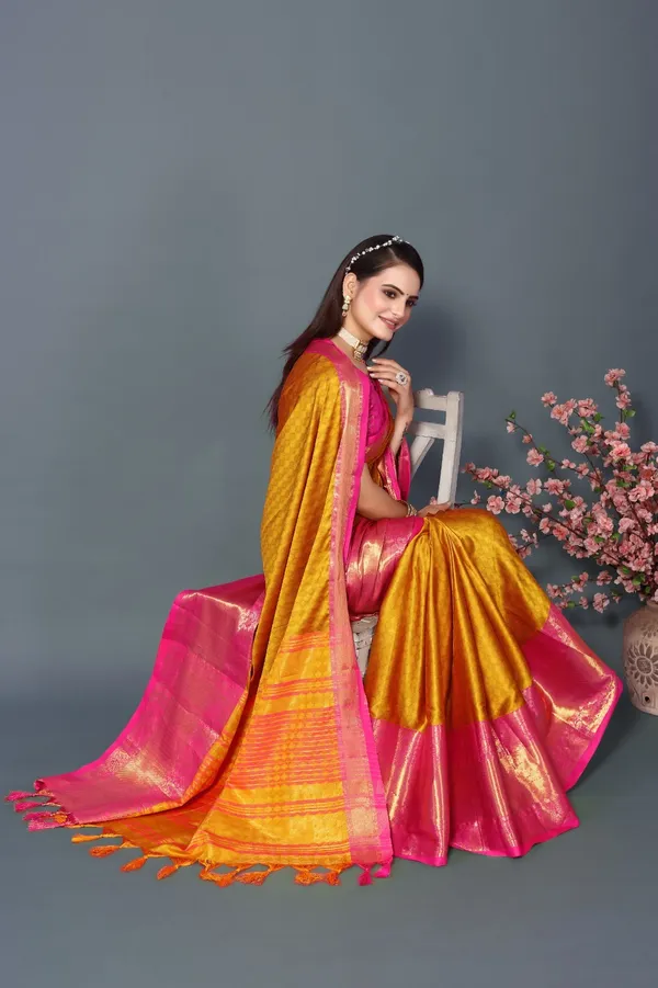 Purple_Aquiliq_Printed,_Self_Design_Kanjivaram_Pure_Silk_Saree