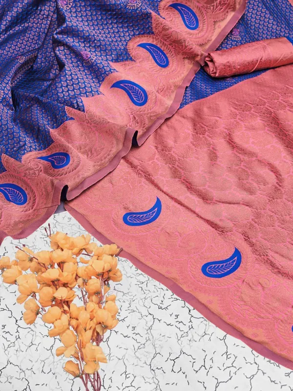 Blue_Aquiliq_Woven_Bollywood_Pure_Silk_Saree