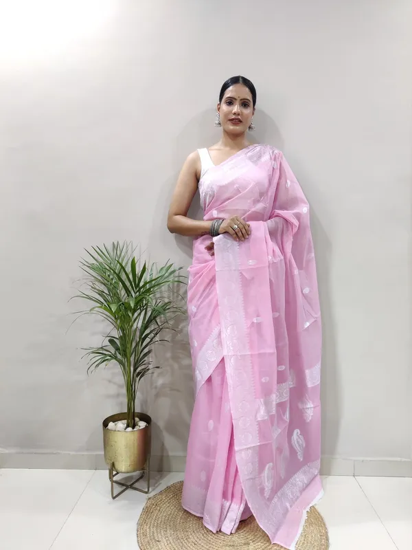 Pink_Aquiliq_Woven_Baluchari_Chanderi_Saree