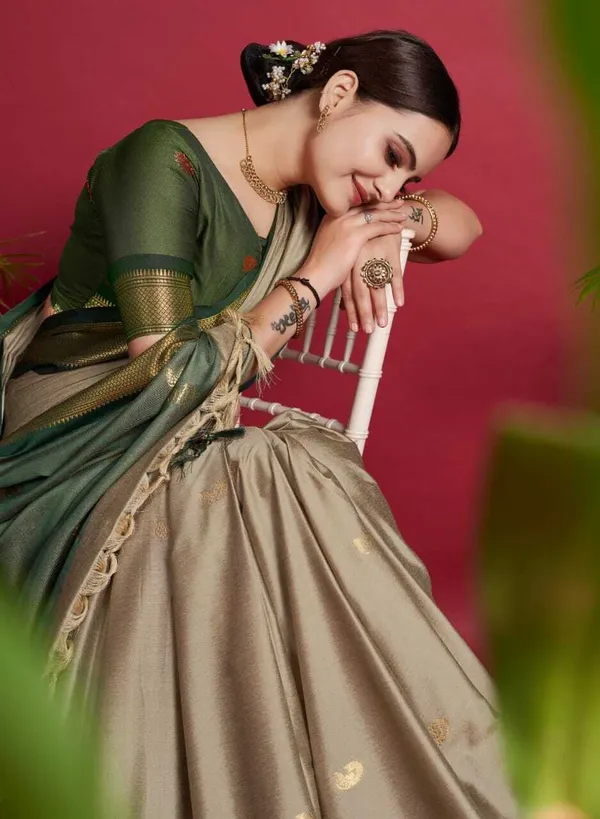 Black_Aquiliq_Woven,_Temple_Border_Paithani_Cotton_Silk,_Silk_Blend_Saree
