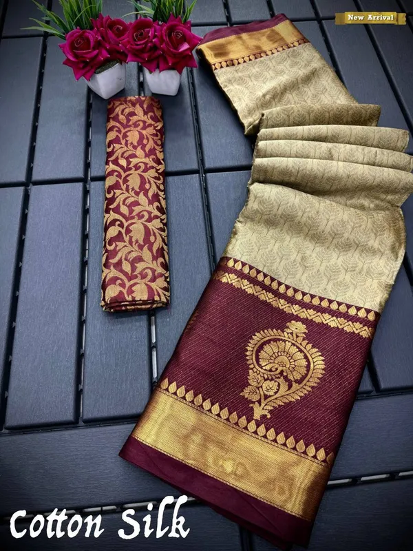 Grey_Aquiliq_Woven_Handloom_Cotton_Silk_Saree