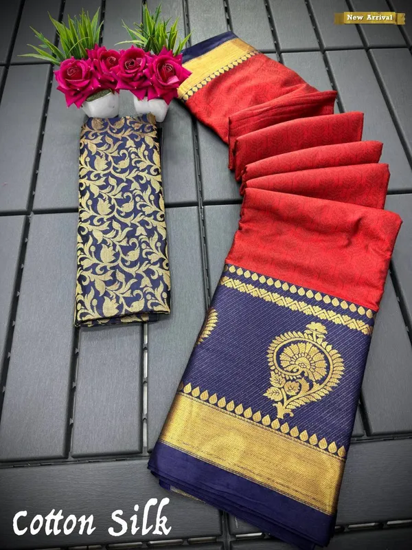 Grey_Aquiliq_Woven_Handloom_Cotton_Silk_Saree