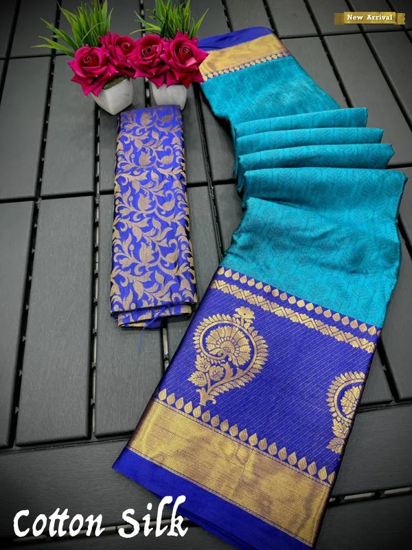 Grey_Aquiliq_Woven_Handloom_Cotton_Silk_Saree