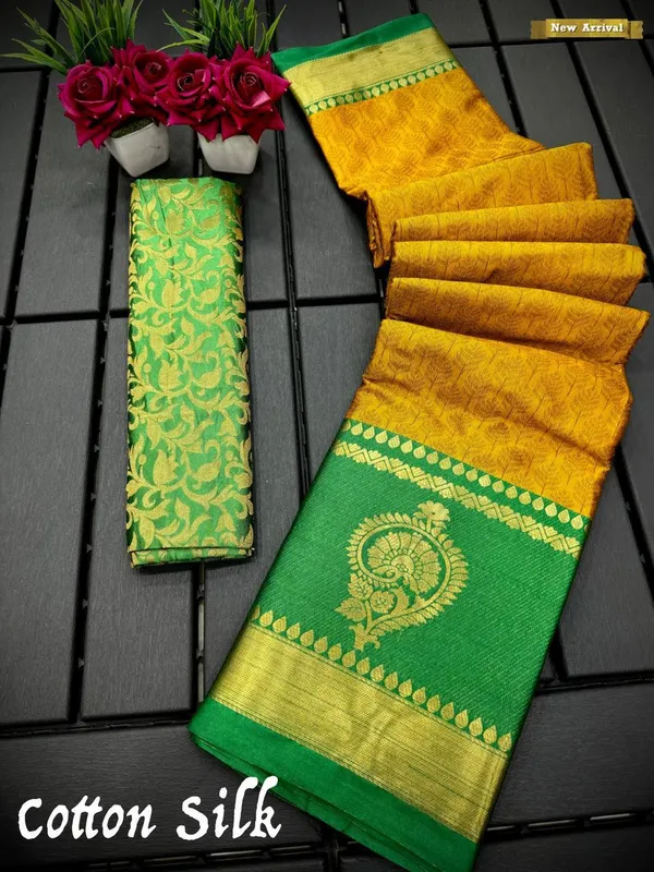 Grey_Aquiliq_Woven_Handloom_Cotton_Silk_Saree
