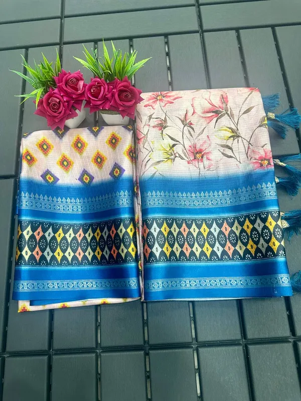 Blue_Kota_Doriya_Digital_Printed_Saree