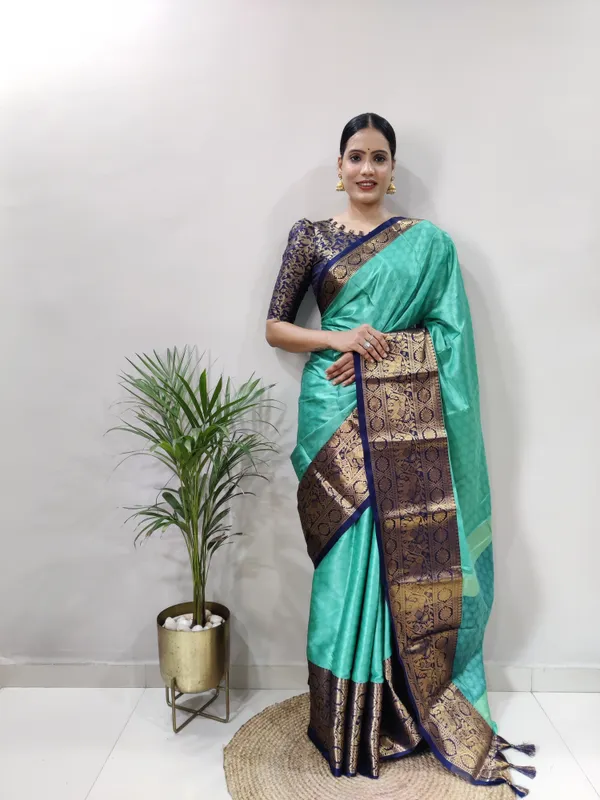 Yellow_Aquiliq_Woven_Bollywood_Cotton_Silk_Saree