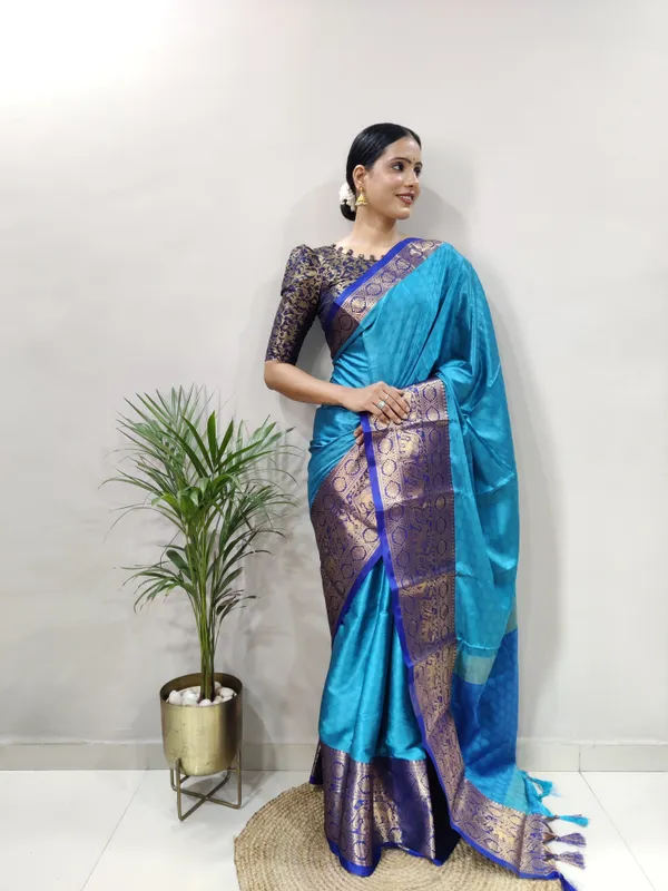 Yellow_Aquiliq_Woven_Bollywood_Cotton_Silk_Saree
