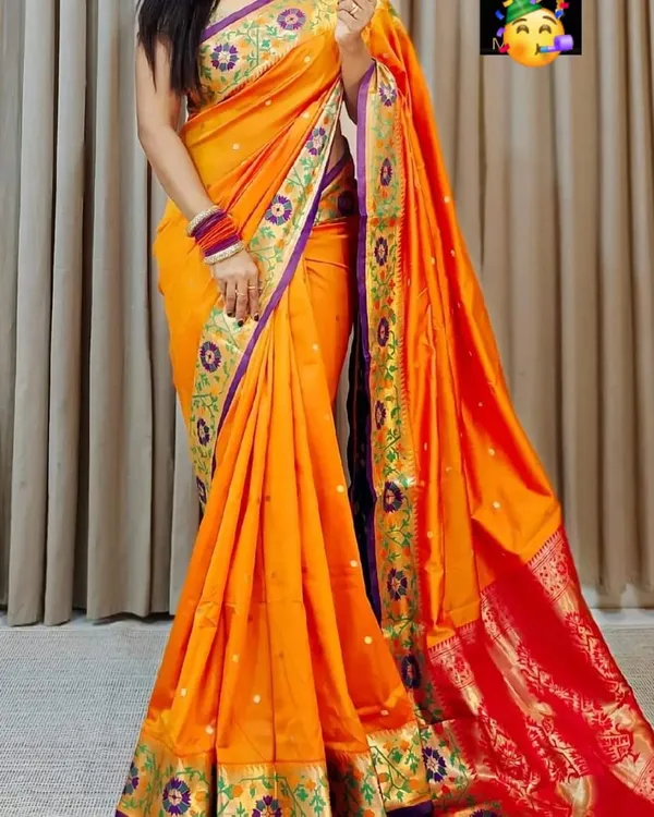 Orange_Soft_Pethani_Silk_Saree_With_Zari_Design_Weawing_Pallu