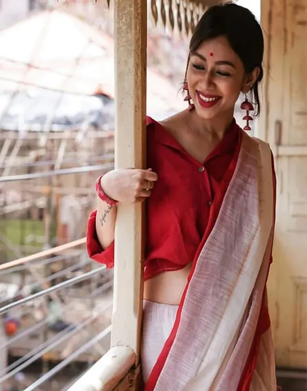 Red_Chanderi_Kanjivaram_Saree