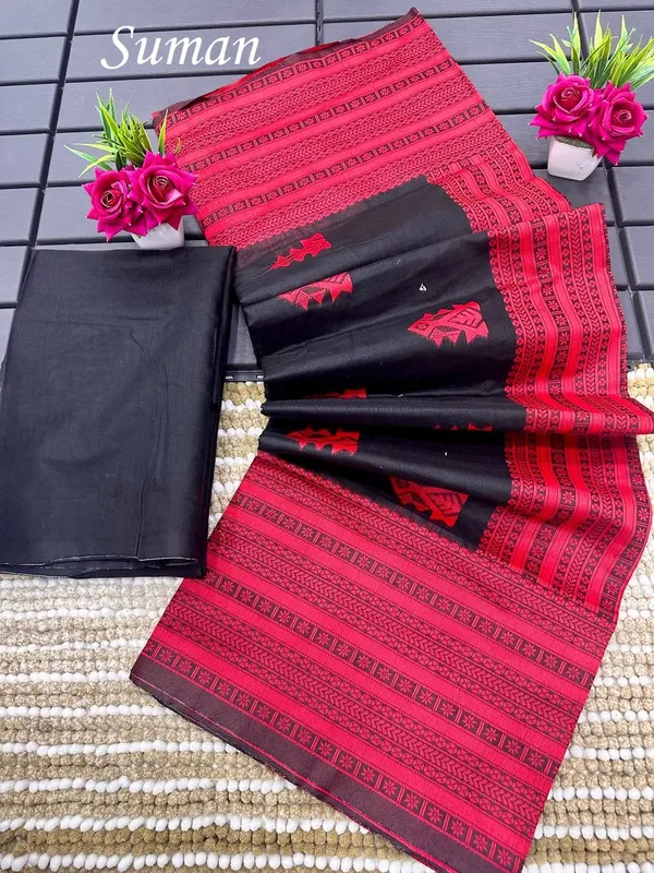 Black_Chanderi_Kanjivaram_Saree