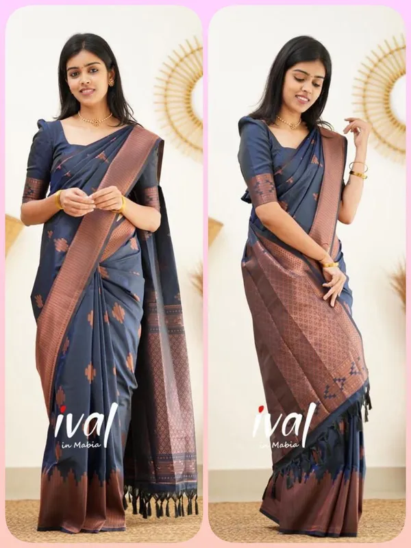 Dark_Green_Woven_Kanjivaram_Jacquard_Saree