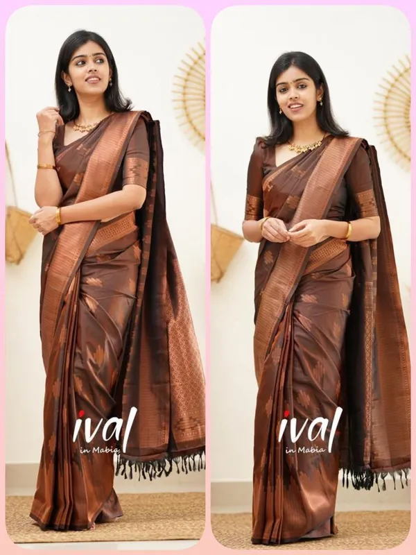 Dark_Green_Woven_Kanjivaram_Jacquard_Saree
