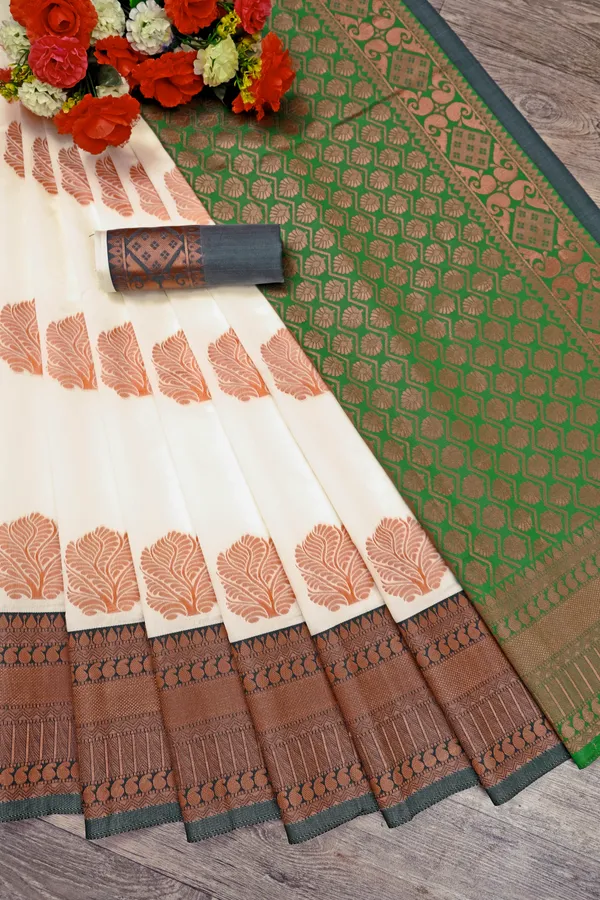 Dark_Green_Printed_Chinnalapattu_Jacquard_Saree