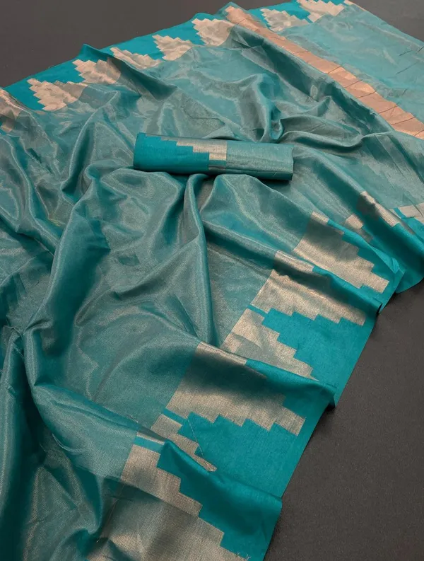 Sky_Blue_Woven_Chinnalapattu_Jacquard_Saree