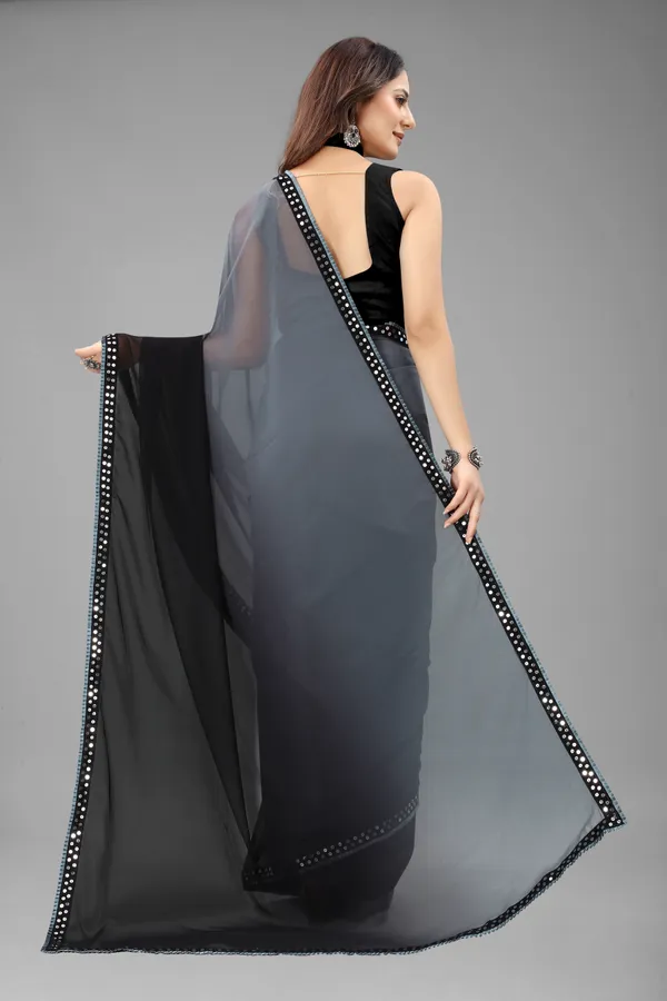 Black_&_Grey_Embellished_Bollywood_Georgette_Saree