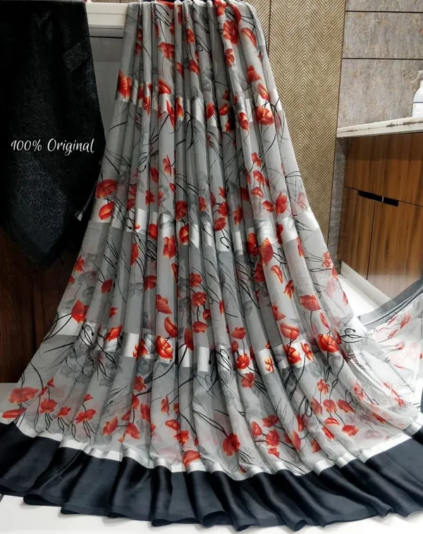 Black_Printed_Bandhani_Georgette_Saree