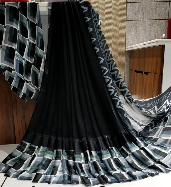 Black_Printed_Bandhani_Georgette_Saree