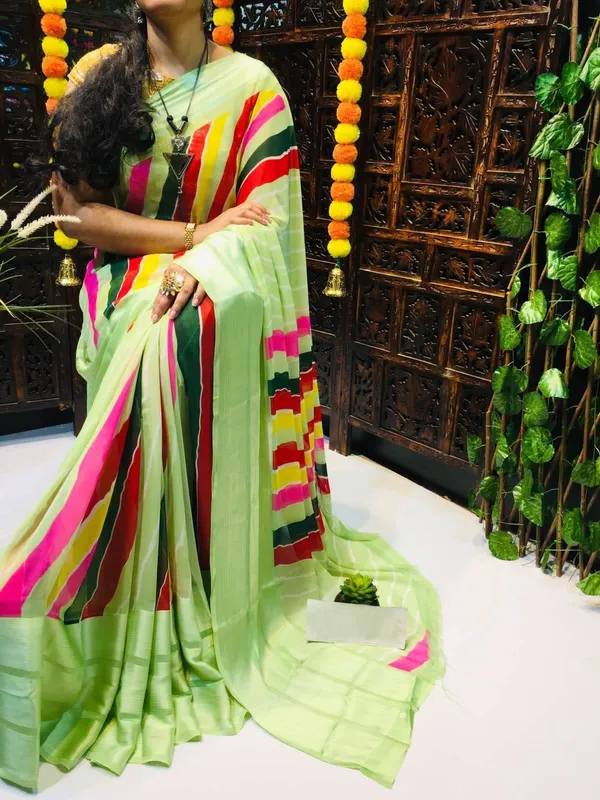 Black_Printed_Bandhani_Georgette_Saree