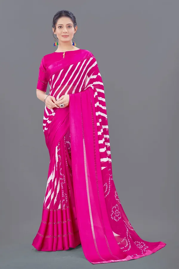 Pink_Printed_Daily_Wear_Georgette_Saree
