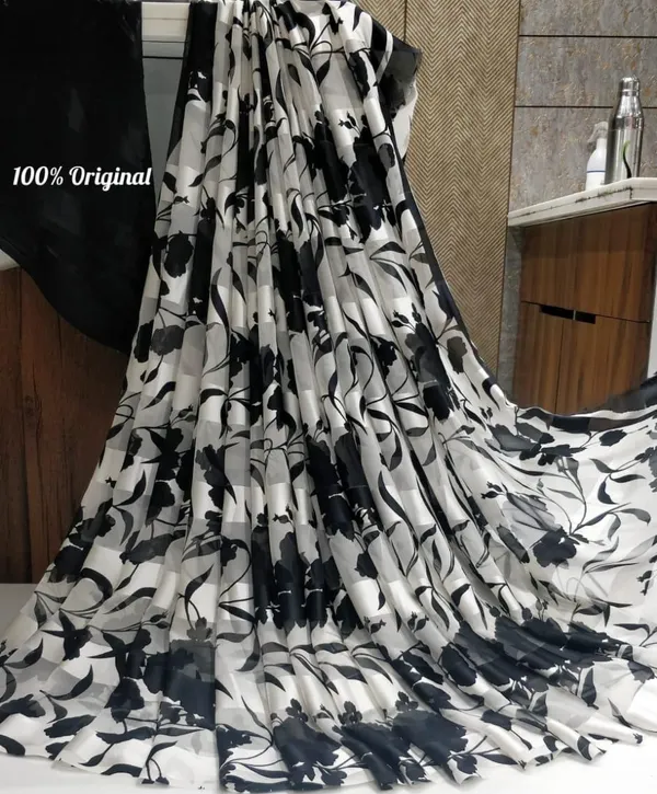 Black_Printed_Bandhani_Georgette_Saree