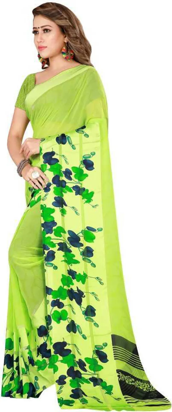 Light_Green_Printed_Bollywood_Georgette_Saree