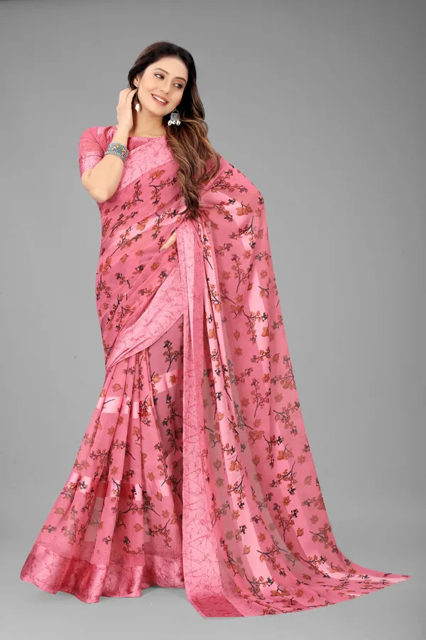Multicolor_Printed_Daily_Wear_Georgette_Saree