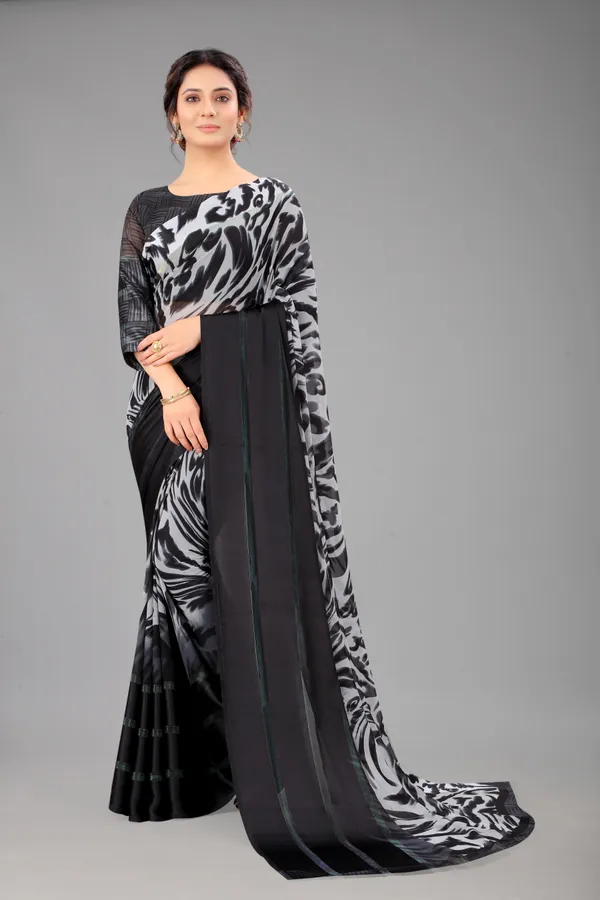 Black_Printed_Bollywood_Georgette_Saree