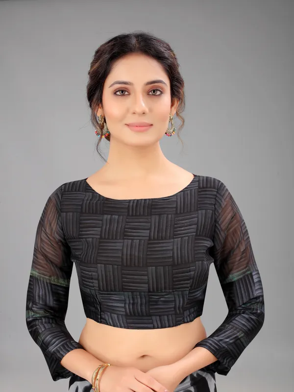 Black_Printed_Bollywood_Georgette_Saree