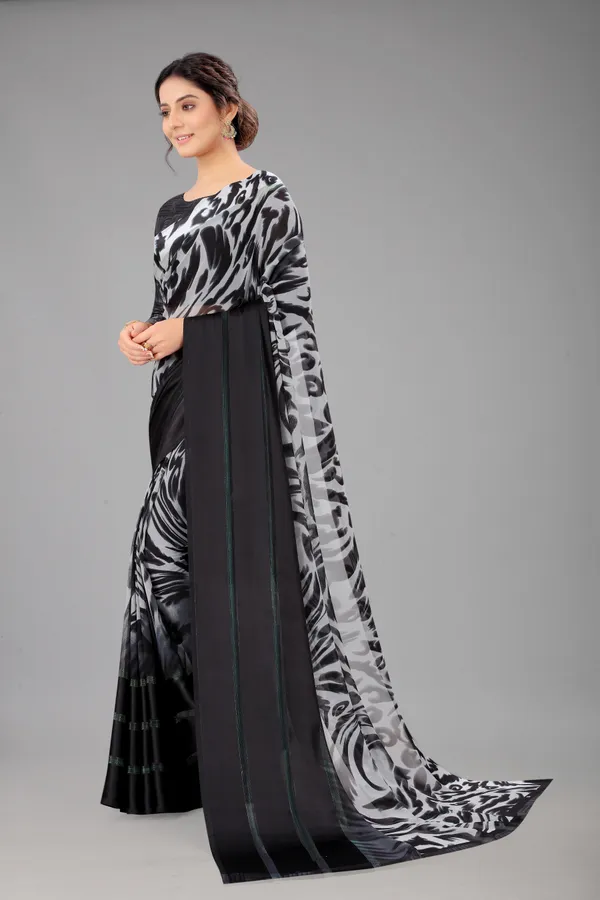 Black_Printed_Bollywood_Georgette_Saree