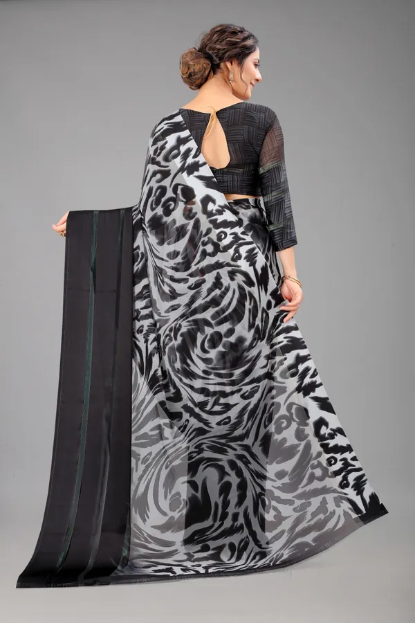 Black_Printed_Bollywood_Georgette_Saree