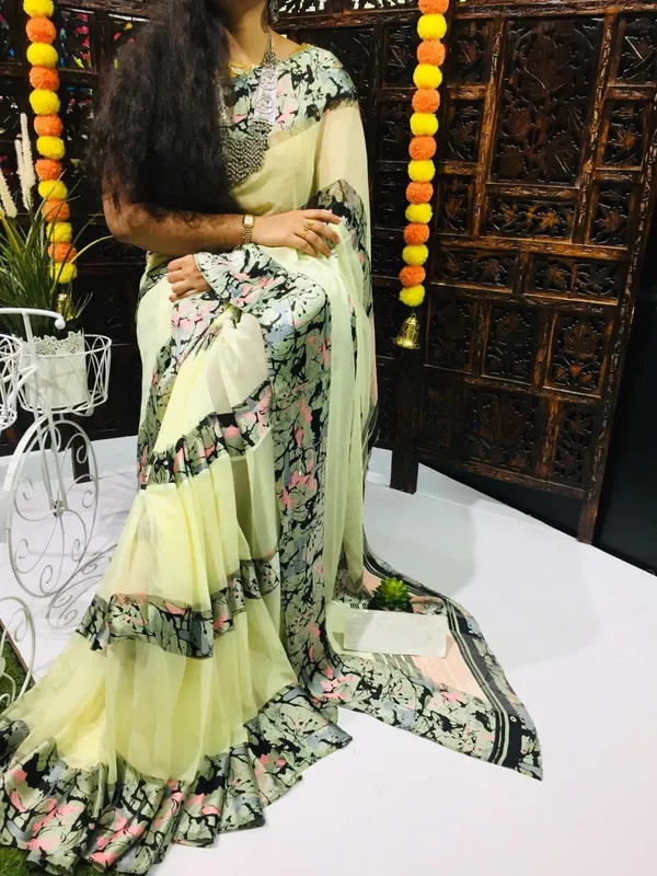 Green_Printed_Bollywood_Georgette_Saree