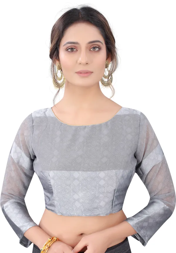Grey_Printed_Bollywood_Georgette_Saree