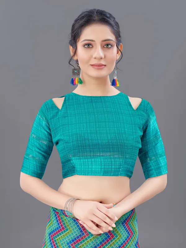 Light_Blue_Printed_Bollywood_Georgette_Saree