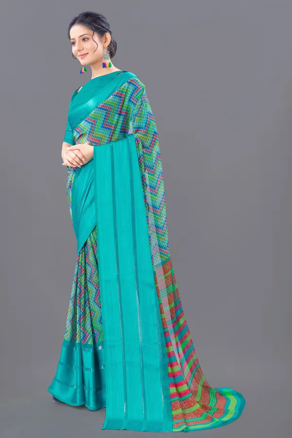 Light_Blue_Printed_Bollywood_Georgette_Saree
